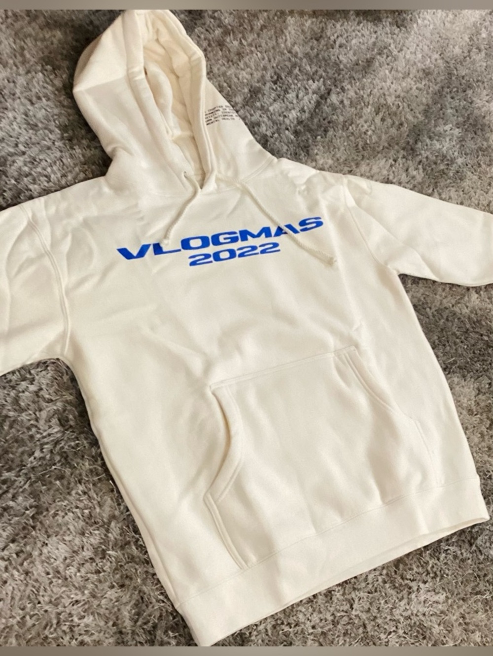 Vlogmas 2022 Cream Hoodie